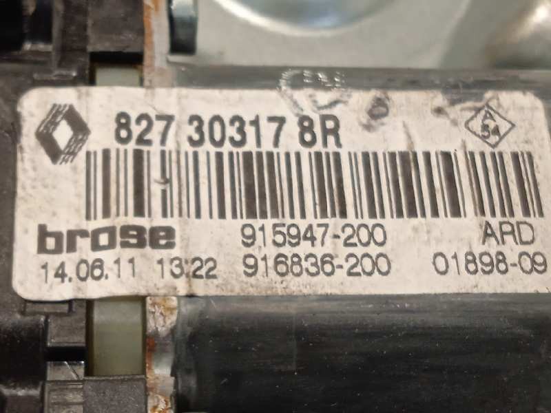 Recambio de elevalunas trasero derecho para renault scenic iii dynamique referencia OEM IAM 827303178R  