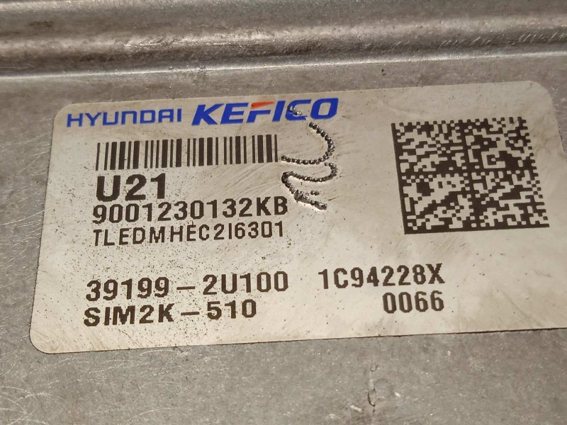 Recambio de centralita motor uce para hyundai tucson referencia OEM IAM 391992U100  9001230132KB