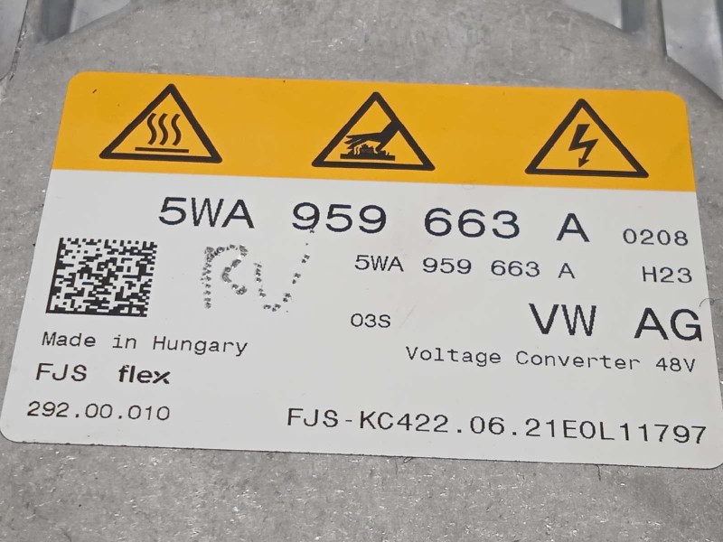 Recambio de modulo electronico para seat leon sportstourer (kl8) fr referencia OEM IAM 5WA959663A  