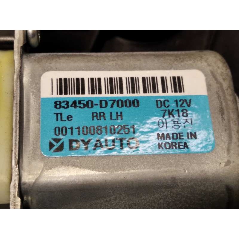 Recambio de elevalunas trasero izquierdo para hyundai tucson 1.7 crdi cat referencia OEM IAM 83450D7000  83471D7000