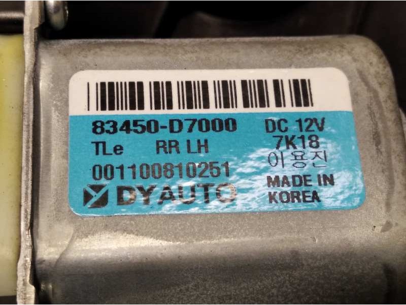 Recambio de elevalunas trasero izquierdo para hyundai tucson 1.7 crdi cat referencia OEM IAM 83450D7000  83471D7000