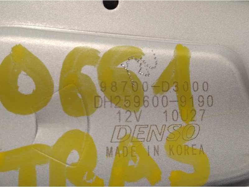 Recambio de motor limpia trasero para hyundai tucson 1.7 crdi cat referencia OEM IAM 98700D3000  DH2596009190