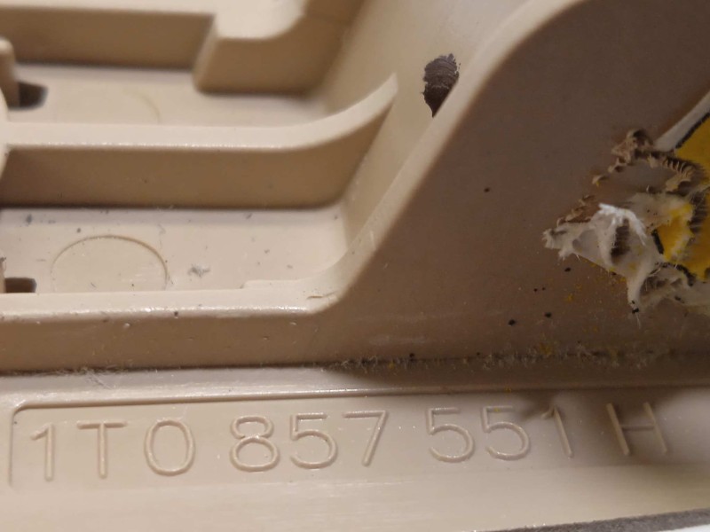 Recambio de parasol izquierdo para volkswagen touran (1t3) advance referencia OEM IAM 1T0857551H  1T0857551H2G5