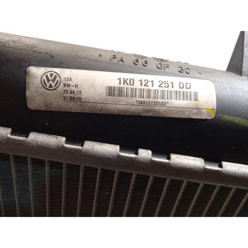 Recambio de radiador agua para volkswagen touran (1t3) advance referencia OEM IAM 1K0121251DD  