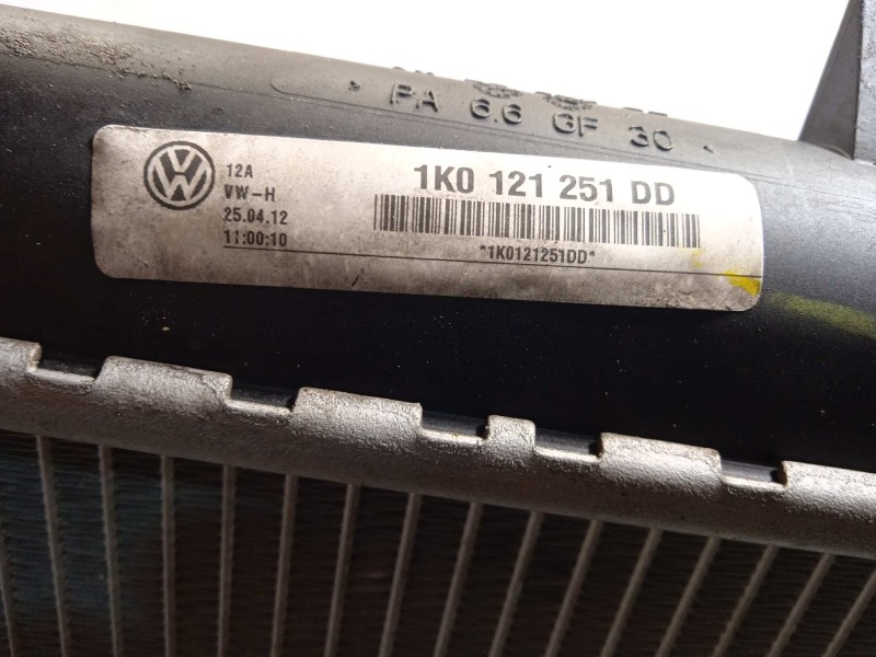 Recambio de radiador agua para volkswagen touran (1t3) advance referencia OEM IAM 1K0121251DD  