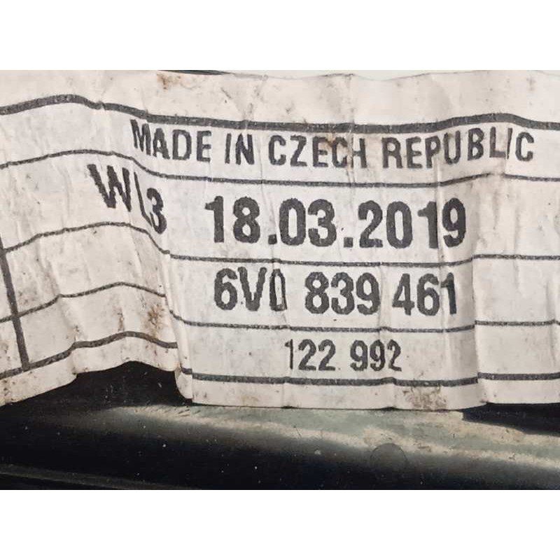 Recambio de elevalunas trasero izquierdo para skoda fabia familiar 1.0 referencia OEM IAM 6V0839461  5Q0959812E