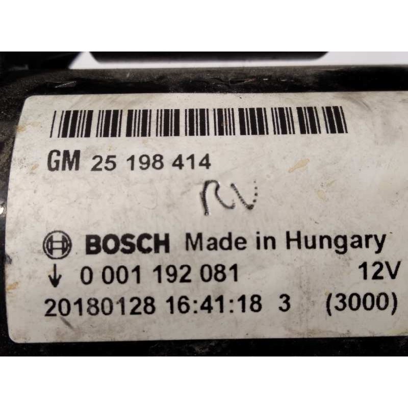 Recambio de motor arranque para opel corsa e selective referencia OEM IAM 25198414  0001192081