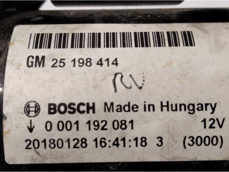 Recambio de motor arranque para opel corsa e selective referencia OEM IAM 25198414  0001192081