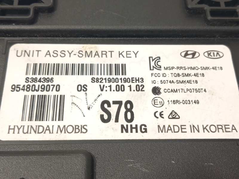 Recambio de modulo electronico para hyundai kona 1.0 tgdi cat referencia OEM IAM 95480J9070  