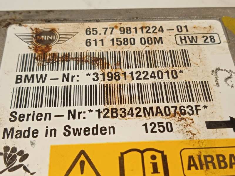 Recambio de centralita airbag para mini clubman (r55) cooper d referencia OEM IAM 6577981224  