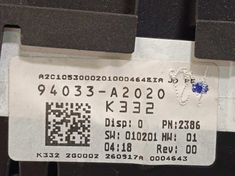 Recambio de cuadro instrumentos para kia cee´d sporty wagon 1.6 crdi cat referencia OEM IAM 94033A2020  