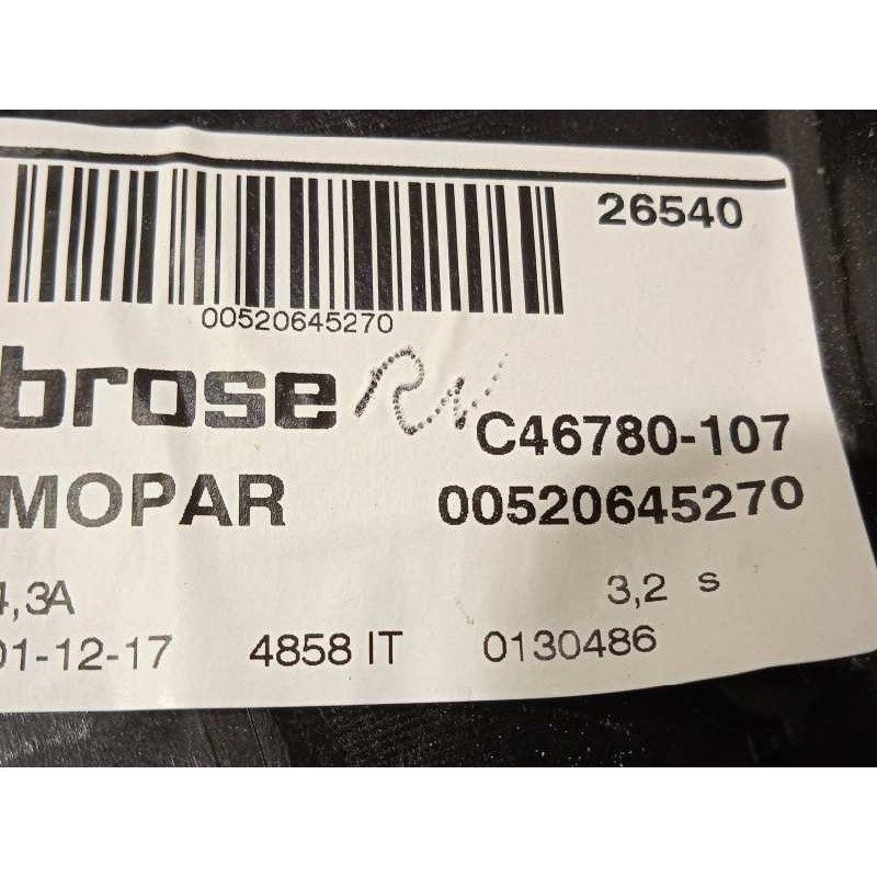 Recambio de elevalunas delantero derecho para jeep renegade 1.6 m-jet cat referencia OEM IAM 00520645270  
