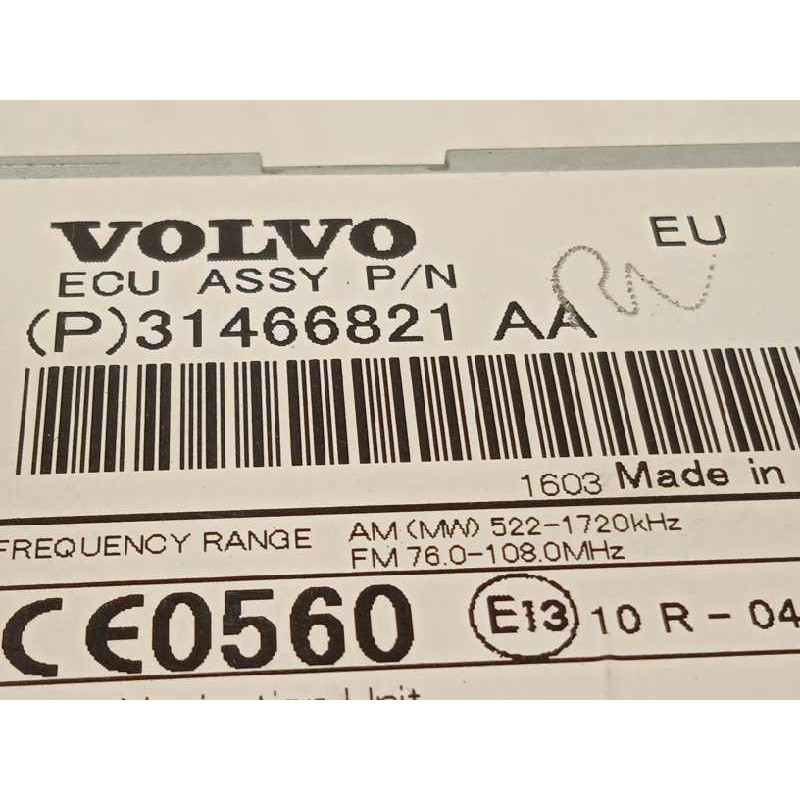 Recambio de sistema navegacion gps para volvo v60 familiar referencia OEM IAM 31466821  P31466821AA