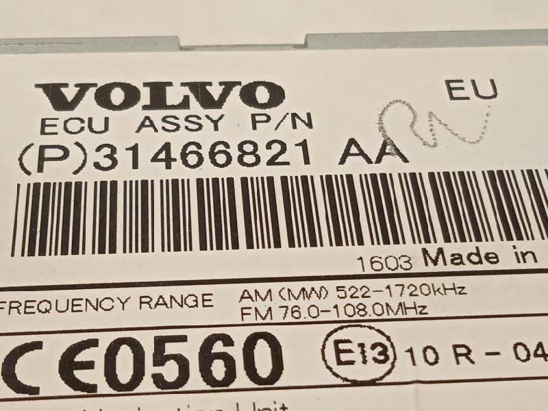 Recambio de sistema navegacion gps para volvo v60 familiar referencia OEM IAM 31466821  P31466821AA