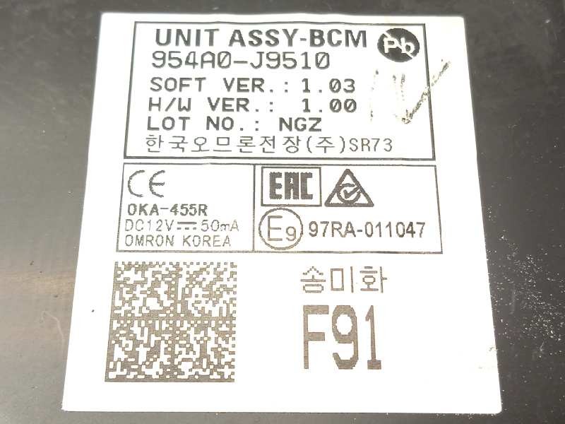 Recambio de modulo electronico para hyundai kona 1.0 tgdi cat referencia OEM IAM 954A0J9510  