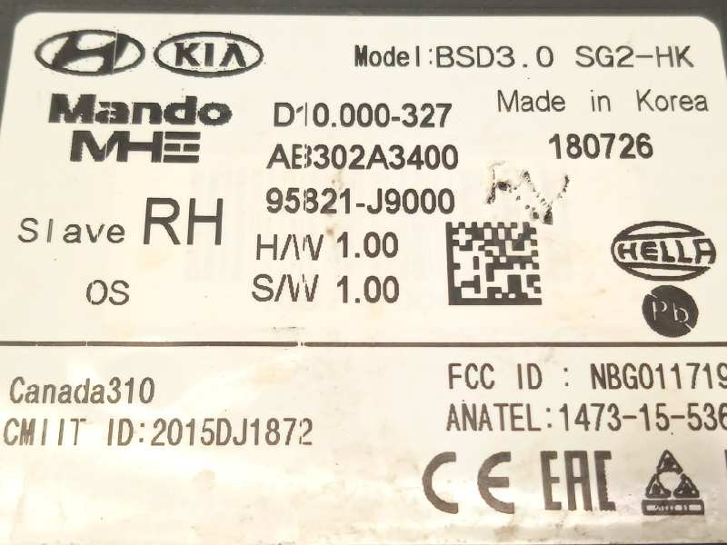 Recambio de modulo electronico para hyundai kona 1.0 tgdi cat referencia OEM IAM 95821J9000  