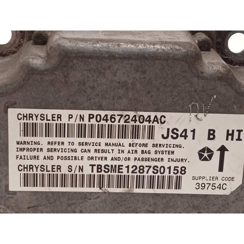 Recambio de centralita airbag para chrysler sebring berlina 2.0 crd cat referencia OEM IAM P04672404AC  
