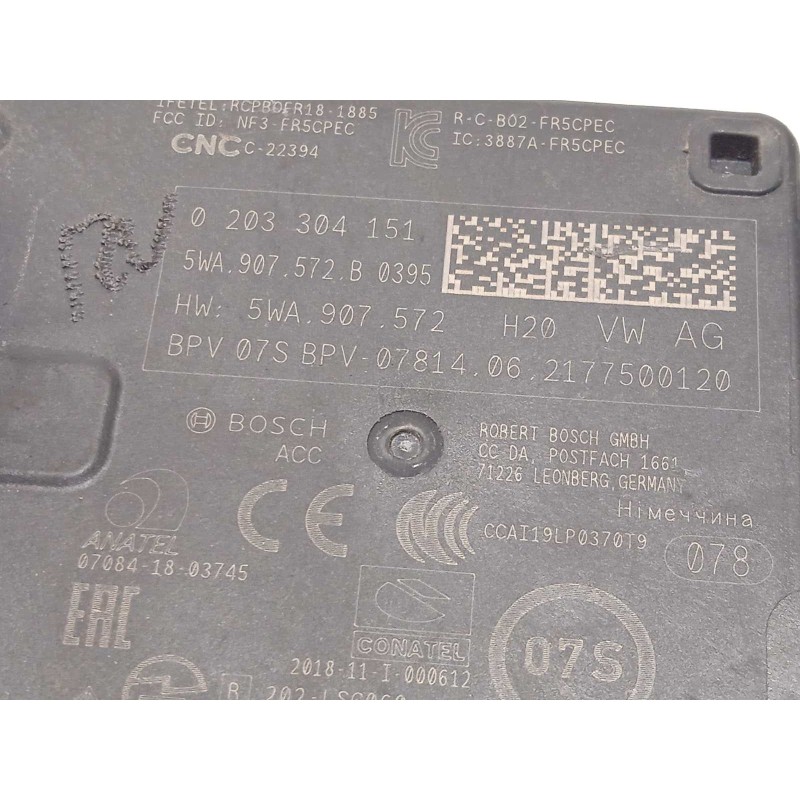 Recambio de modulo electronico para seat leon sportstourer (kl8) fr referencia OEM IAM 5WA907572  0203304151