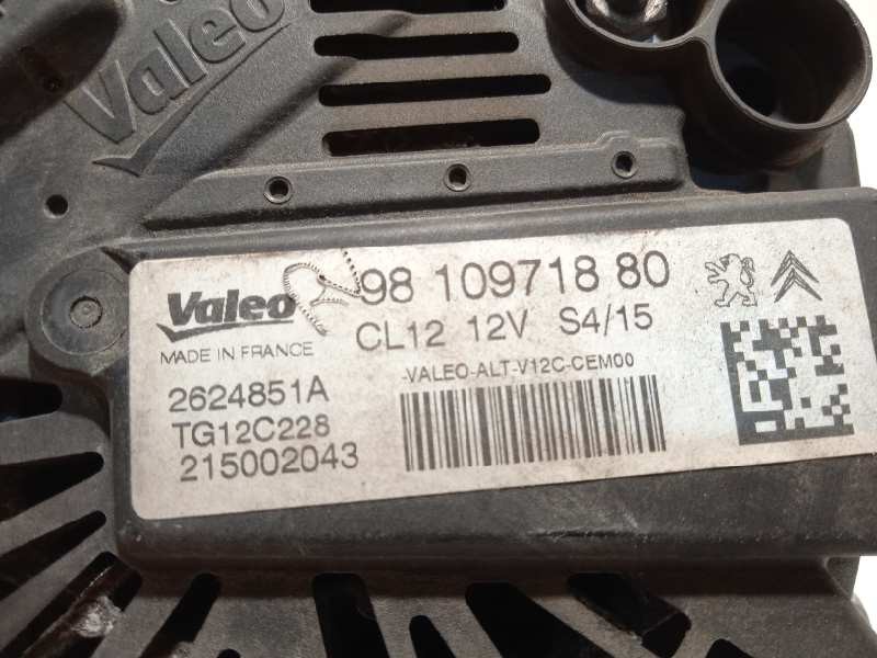 Recambio de alternador para citroën c4 cactus feel cool referencia OEM IAM 9810971880 2624851A TG12C228