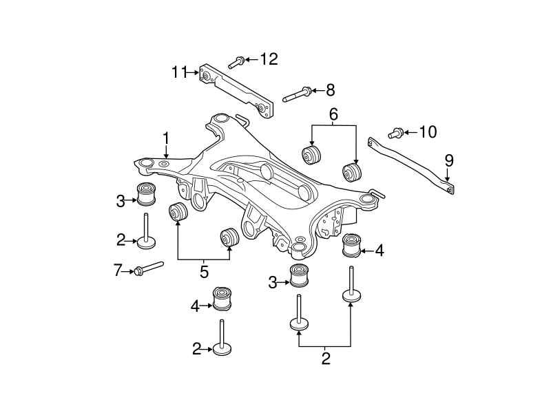 Recambio de puente trasero para land rover evoque 2.2 td4 cat referencia OEM IAM LR096550  