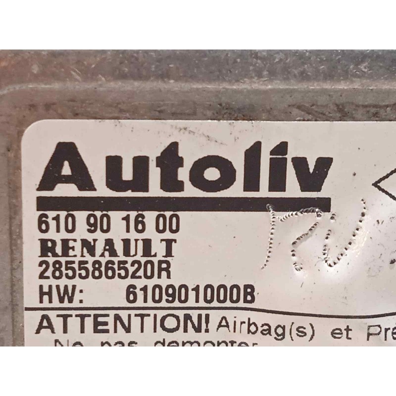 Recambio de centralita airbag para renault laguna grandtour iii dynamique referencia OEM IAM 285586520R  610901600