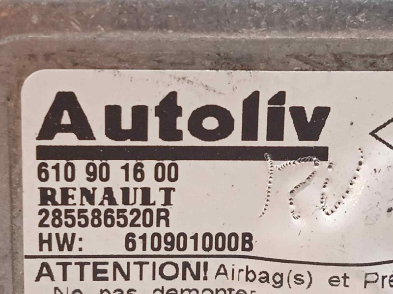 Recambio de centralita airbag para renault laguna grandtour iii dynamique referencia OEM IAM 285586520R  610901600