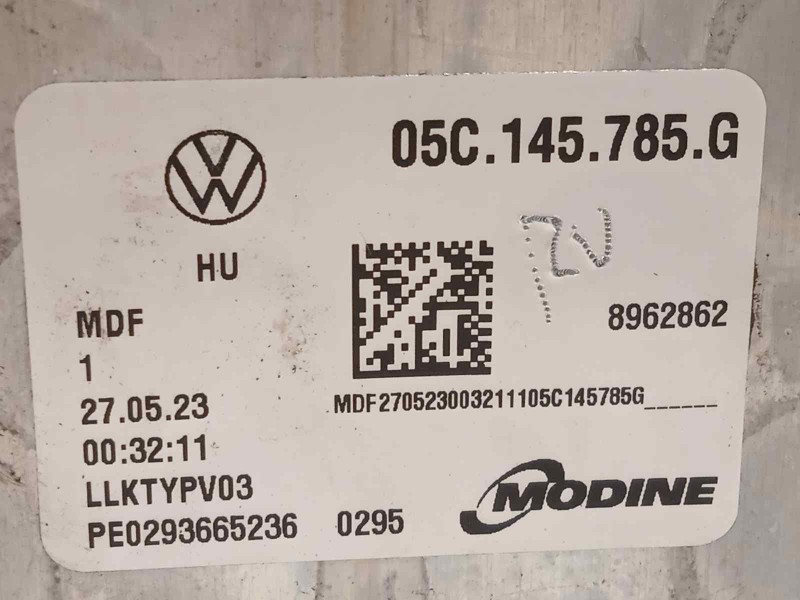 Recambio de intercooler para seat arona fr referencia OEM IAM 05C145785G  