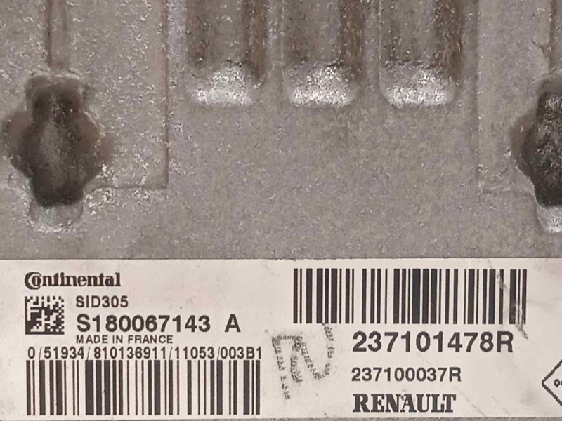 Recambio de centralita motor uce para renault laguna grandtour iii dynamique referencia OEM IAM 237101478R S180067143A 237100037
