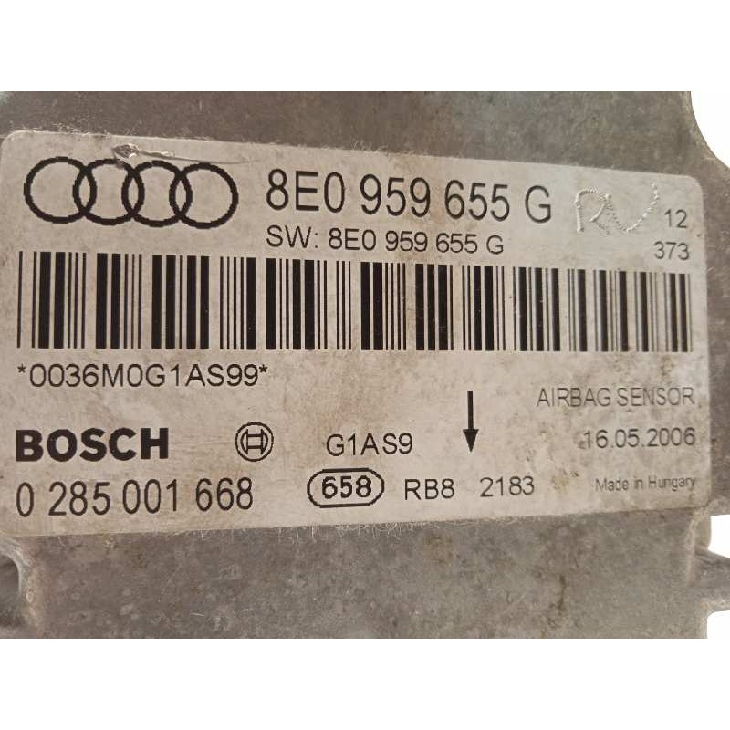 Recambio de centralita airbag para audi a4 berlina (8e) 2.0 referencia OEM IAM 8E0959655G  0285001668