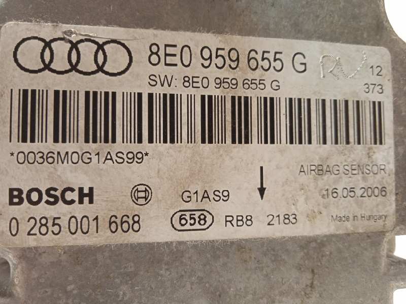 Recambio de centralita airbag para audi a4 berlina (8e) 2.0 referencia OEM IAM 8E0959655G  0285001668