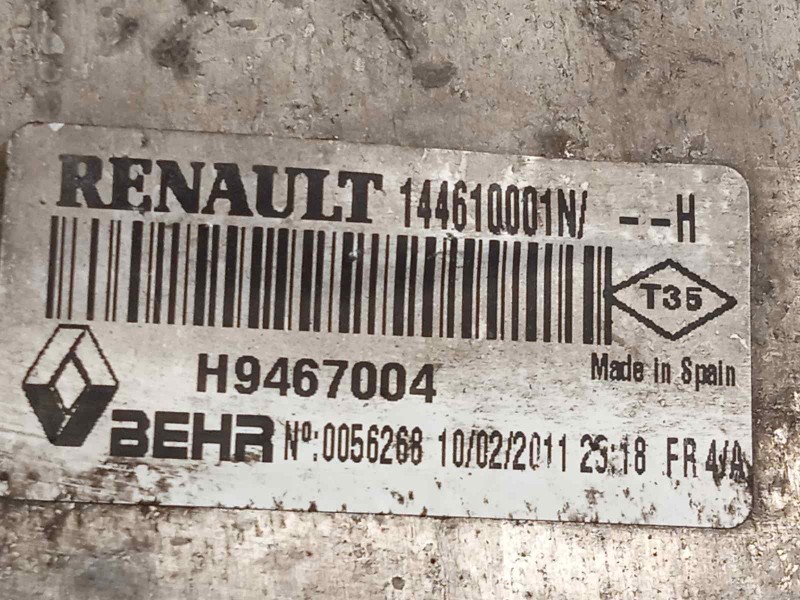 Recambio de intercooler para renault laguna grandtour iii dynamique referencia OEM IAM 144610001N  