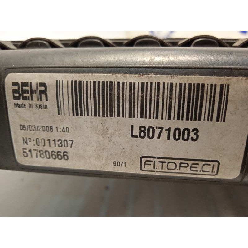 Recambio de radiador agua para peugeot bipper 1.4 hdi referencia OEM IAM 51780666  