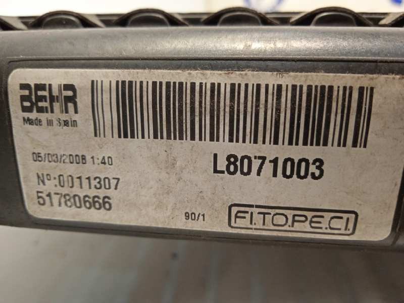 Recambio de radiador agua para peugeot bipper 1.4 hdi referencia OEM IAM 51780666  