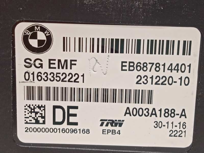 Recambio de modulo electronico para bmw x4 (f26) xdrive 35d referencia OEM IAM 6878144 A003A188A 0163352221