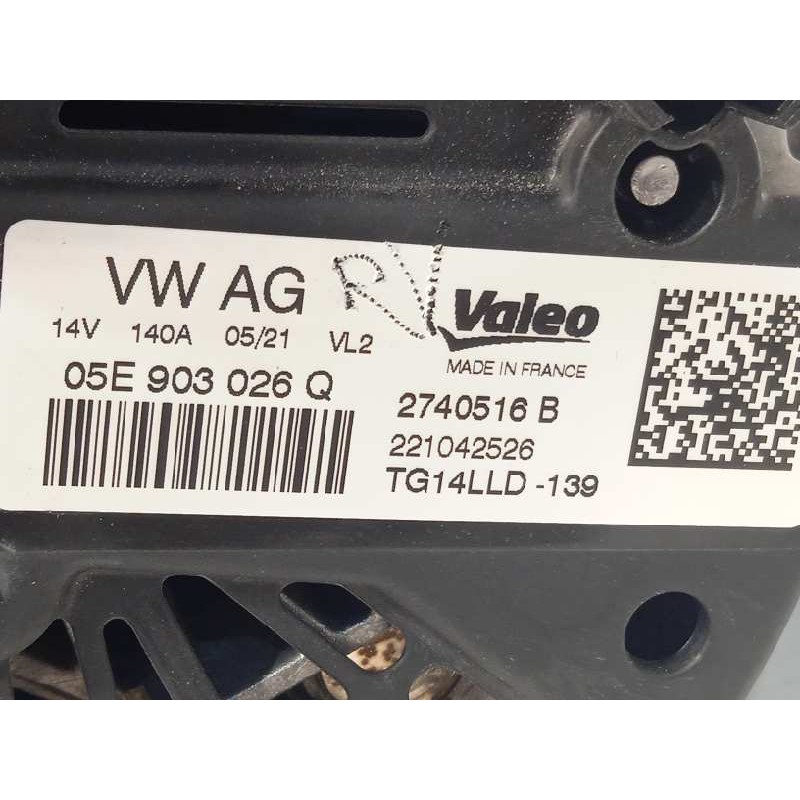 Recambio de alternador para seat arona xcellence referencia OEM IAM 05E903026Q  TG14LLD