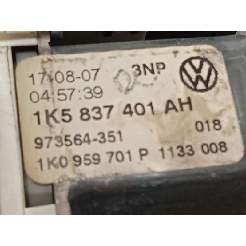 Recambio de elevalunas delantero izquierdo para volkswagen jetta (1k2) 2.0 tdi referencia OEM IAM 1K5837461B  1K5837401AH