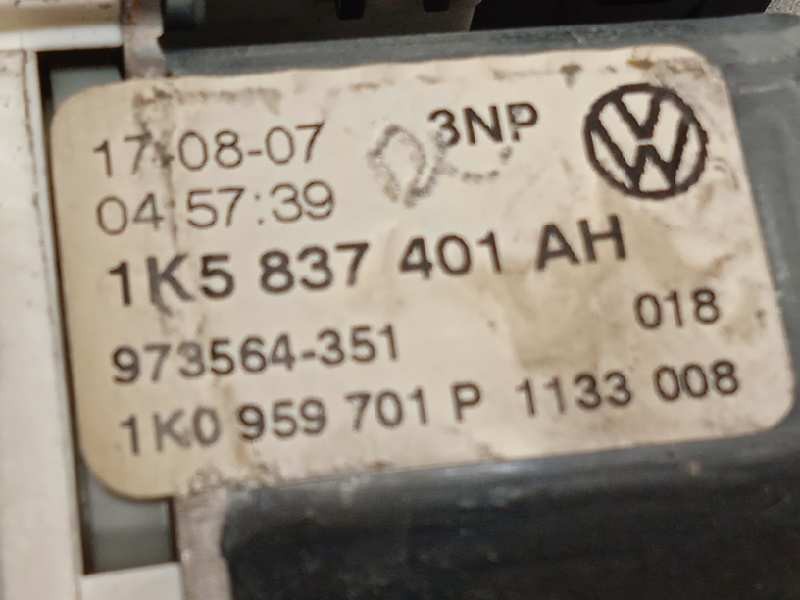 Recambio de elevalunas delantero izquierdo para volkswagen jetta (1k2) 2.0 tdi referencia OEM IAM 1K5837461B  1K5837401AH