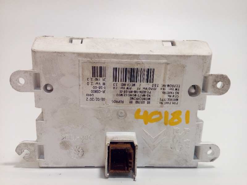 Recambio de pantalla multifuncion para citroën ds5 referencia OEM IAM 9803176080  1613562280