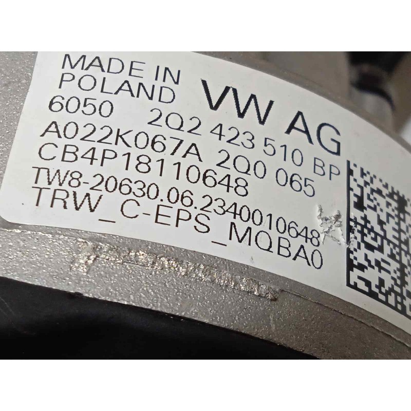 Recambio de columna direccion para seat arona fr referencia OEM IAM 2Q2423510BP  2Q2909144AB