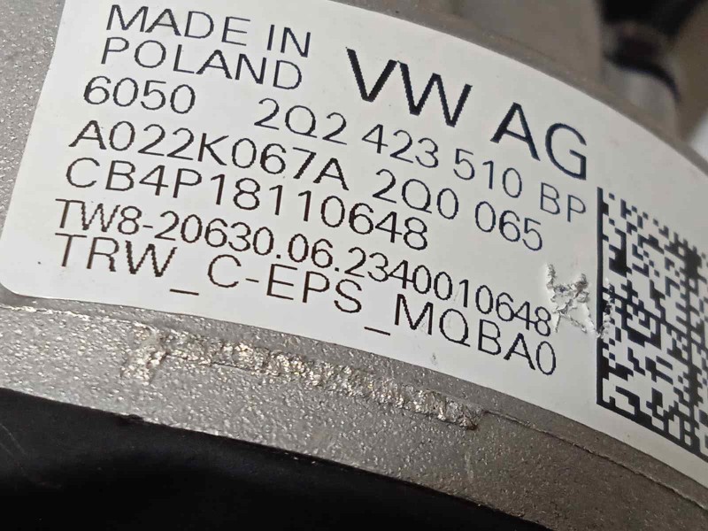 Recambio de columna direccion para seat arona fr referencia OEM IAM 2Q2423510BP  2Q2909144AB