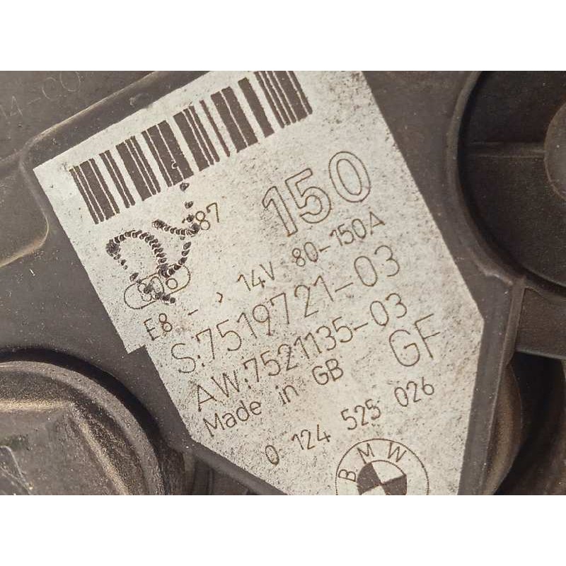 Recambio de alternador para bmw serie 5 berlina (e60) 530i referencia OEM IAM 7519721 12317519721 0124525026