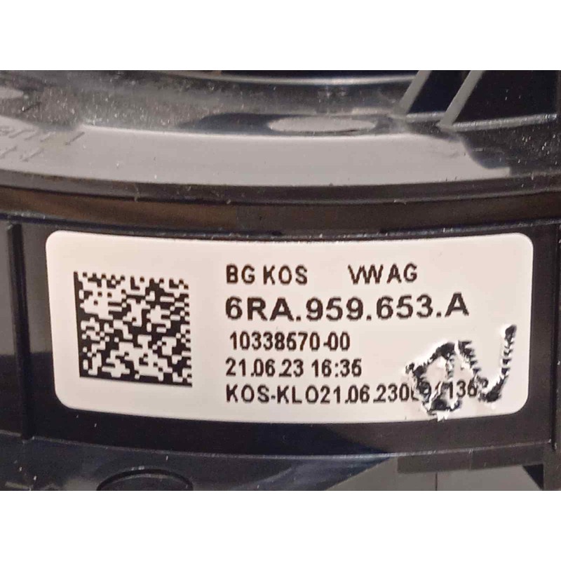 Recambio de anillo airbag para seat arona fr referencia OEM IAM 6RA959653A  