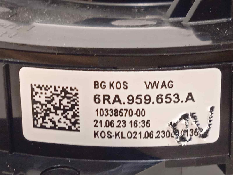 Recambio de anillo airbag para seat arona fr referencia OEM IAM 6RA959653A  