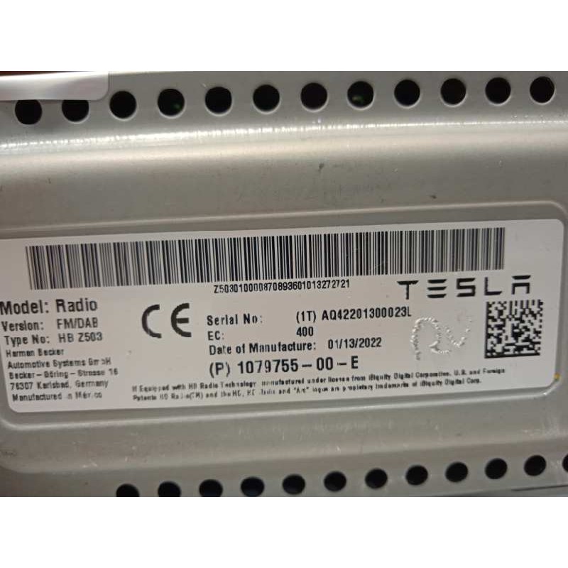 Recambio de modulo electronico para tesla model 3 rwd referencia OEM IAM 107975500E  