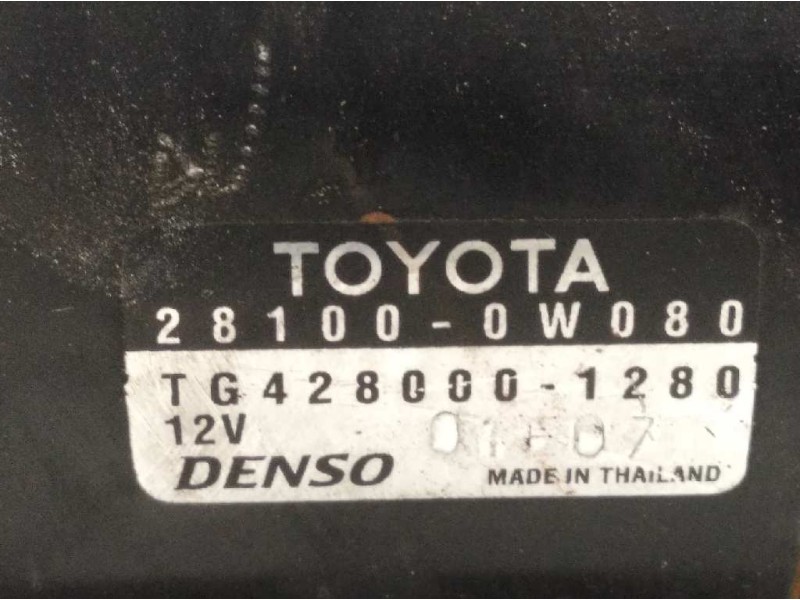 Recambio de motor arranque para mini mini (r50,r53) one d referencia OEM IAM 281000W080  TG4280001280