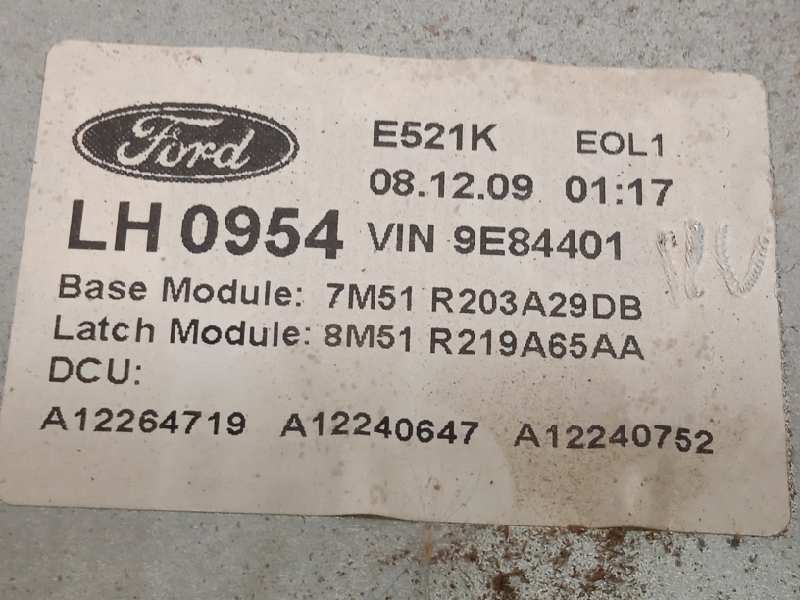 Recambio de elevalunas delantero izquierdo para ford kuga (cbv) trend referencia OEM IAM 8M51R219A65AA  7M51R203A29DB