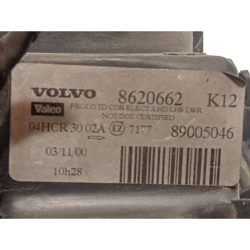 Recambio de faro izquierdo para volvo s80 berlina 2.4 cat referencia OEM IAM 8620662  89005046