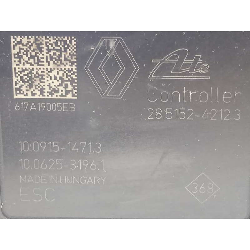 Recambio de abs para dacia dokker stepway referencia OEM IAM 476600078R 28515242123 10022006554