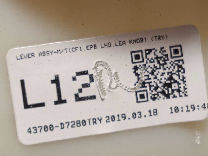 Recambio de palanca cambio para hyundai tucson referencia OEM IAM 43700D7280TRY  