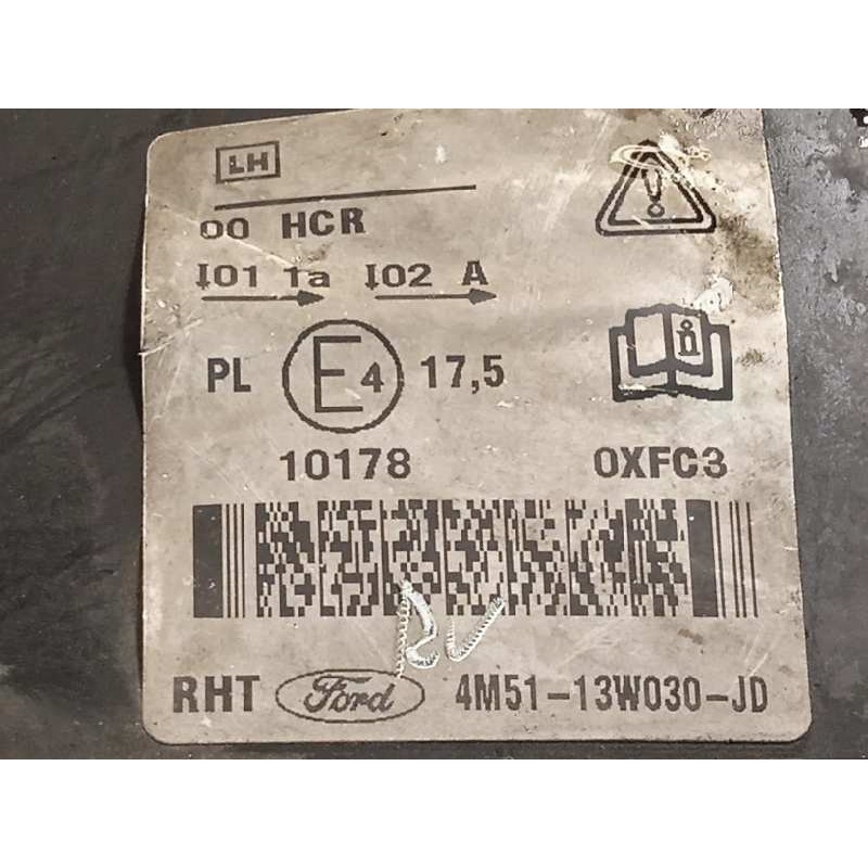 Recambio de faro izquierdo para ford focus berlina (cap) trend referencia OEM IAM 4M5113W030JD  